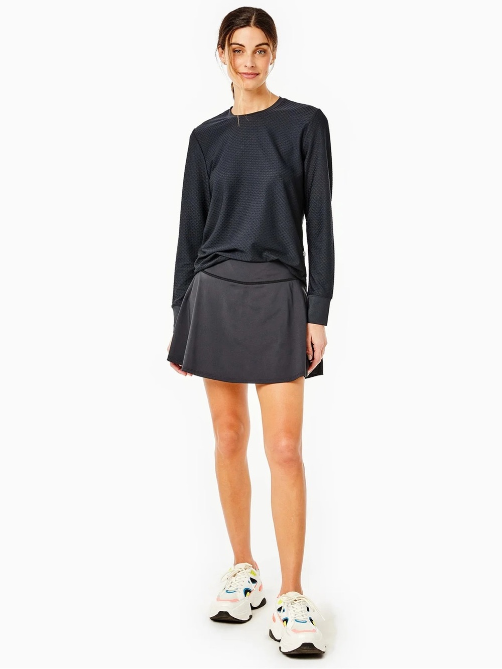 Addison Bay Black Athletic Skort